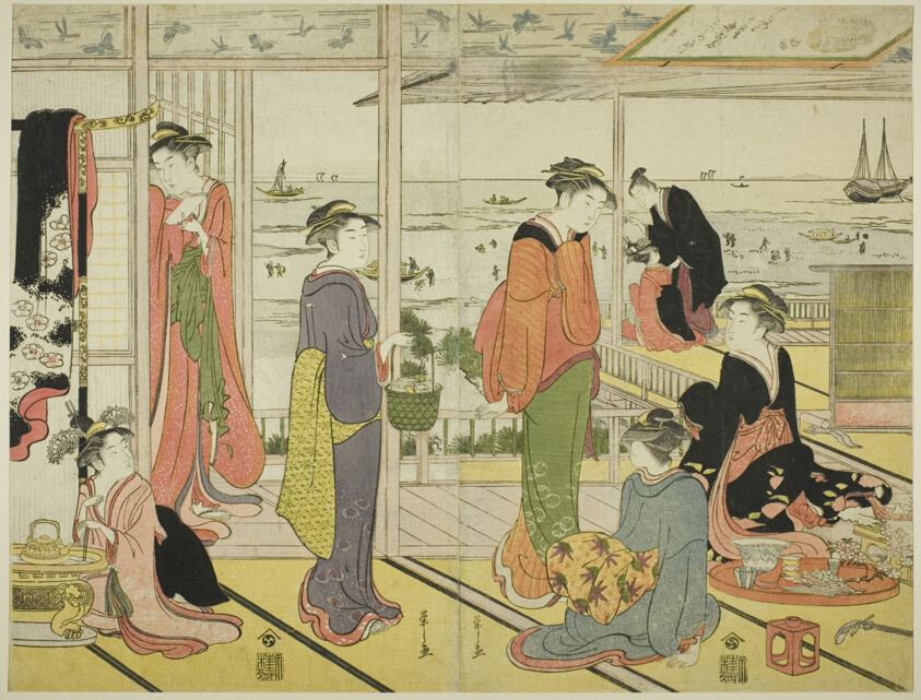 In a Pleasure House in Shinagawa (Shinagawa no rojo)