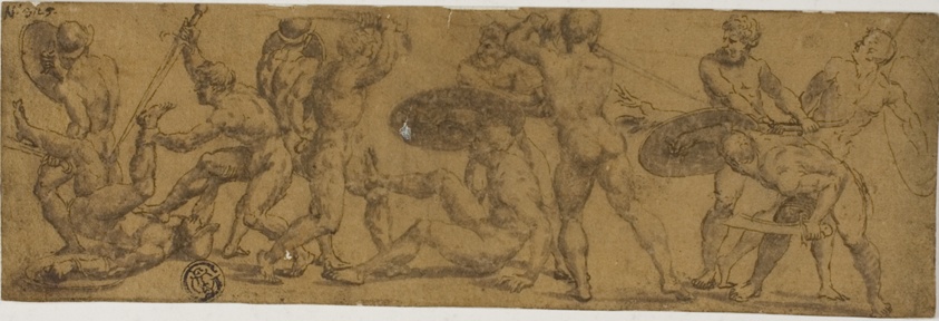 Nude Warriors Fighting