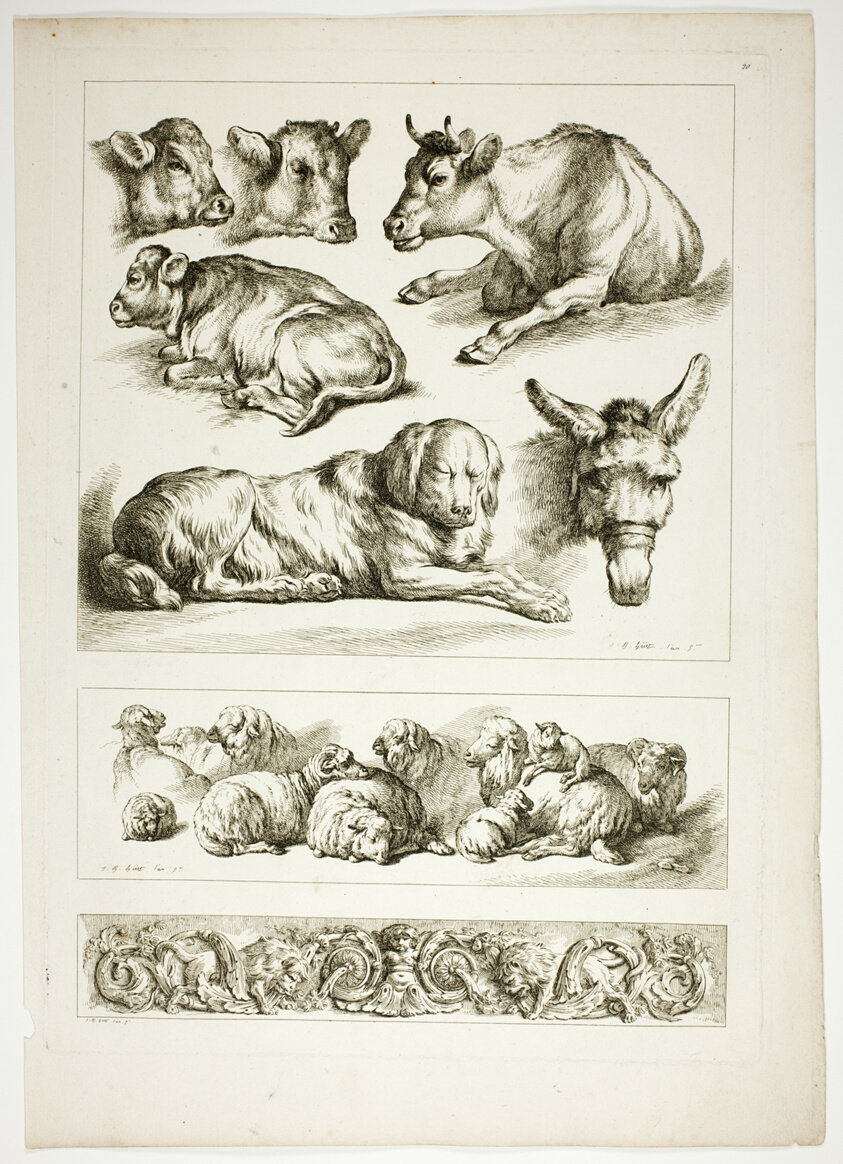 Plate Twenty of 38 from Oeuvres de J. B. Huet