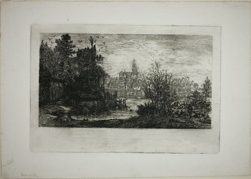 City with Stone Bridge