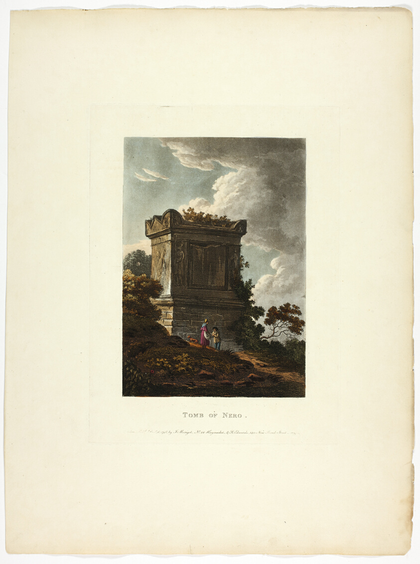 Tomb of Nero, plate 7 from A Select Collection of Views and Ruins in Rome and its Vicinity