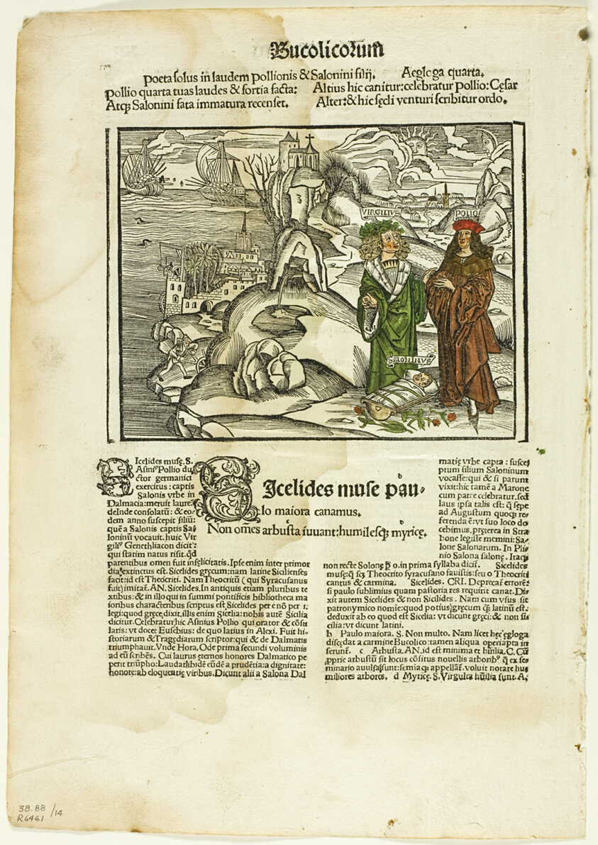 Illustration from Virgilius Opera, plate fourteen from Woodcuts from Books of the XVI Century