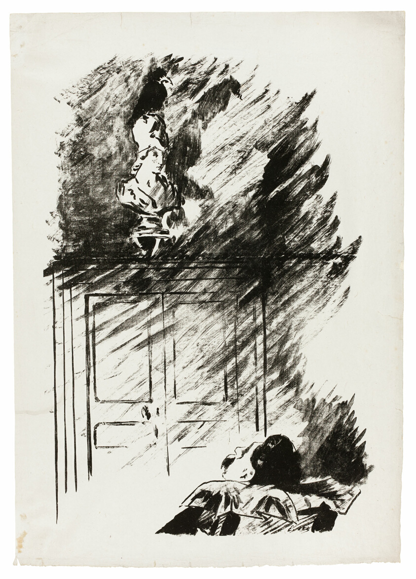 The Raven on the Bust of Pallas ("Perched upon a bust of Pallas..."), from The Raven (Le Corbeau)
