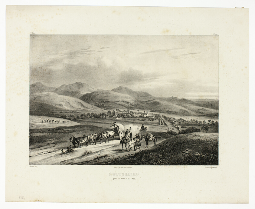 Mottosinho near St. Jean d'El Rey, plate 20 from Landscapes, volume 1 of Voyage pittoresque dans le Brésil