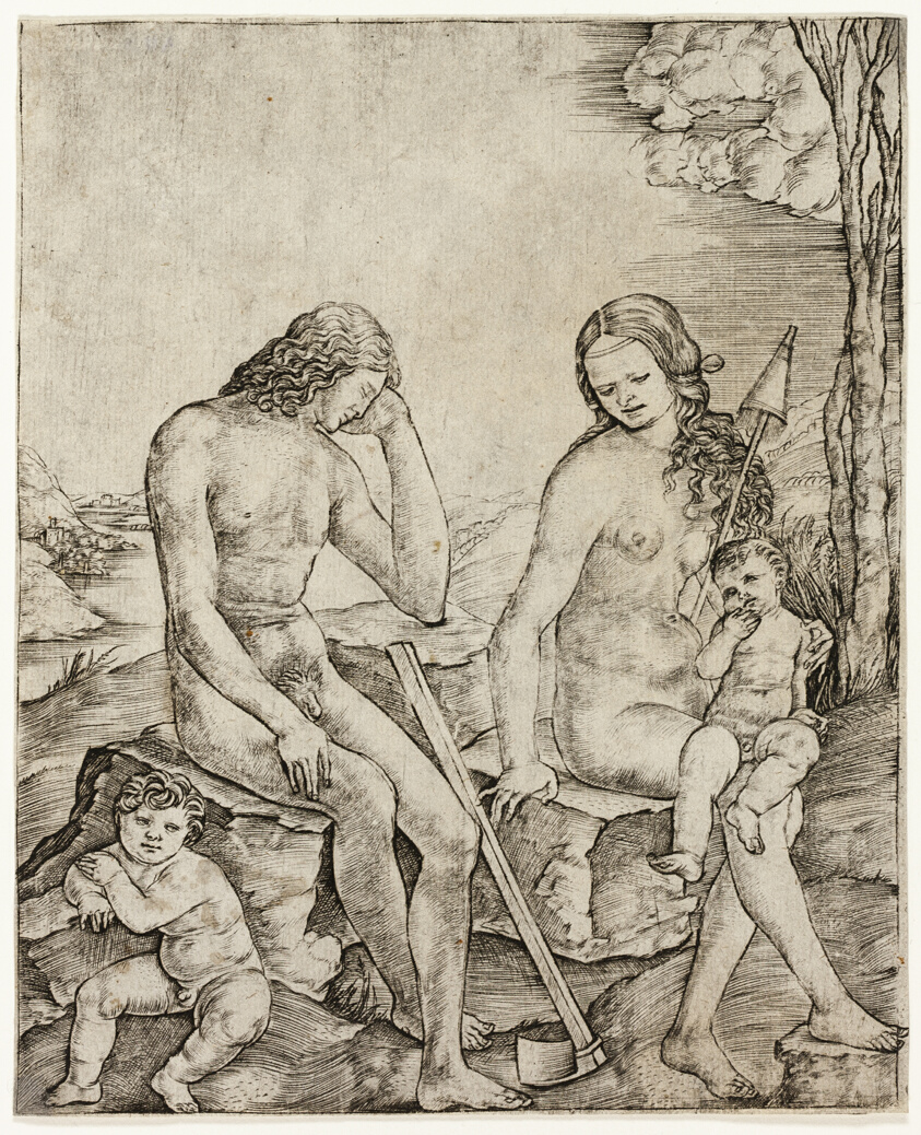 Adam and Eve with Infants Cain and Abel
