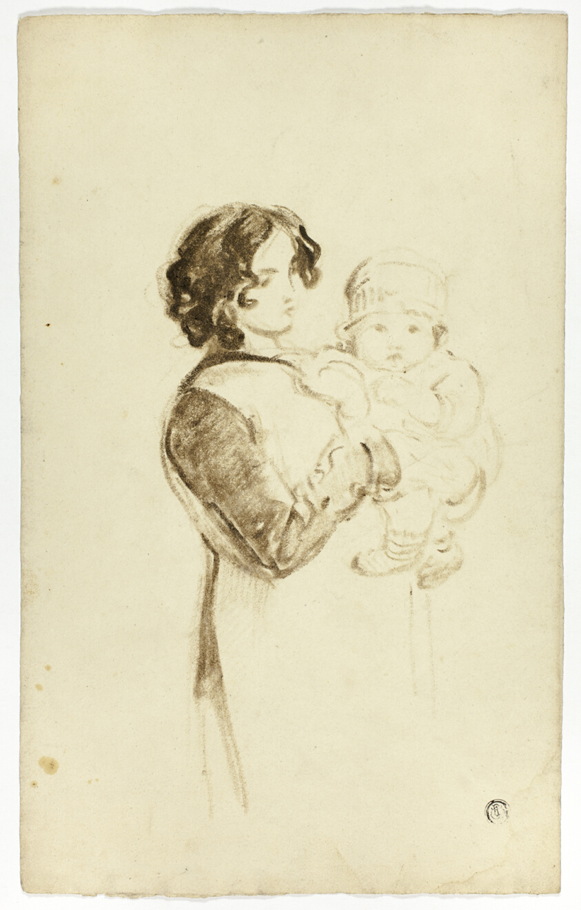 Young Woman Holding Baby