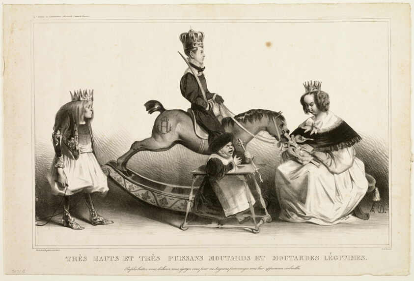 Very High and Mighty Legitimate Brats. Peoples, defend yourselves, tear yourselves to pieces, sacrifice yourselves for these royals, you belong to them, imbeciles, plate 19