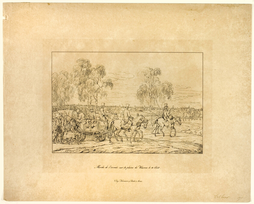 Army march on the Wiazma plain on August 28th, from Picturesque and military journey from Willenberg in Prussia to Moscow