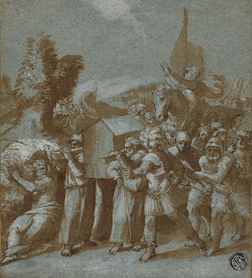 Joshua and the Israelites Crossing the Jordan