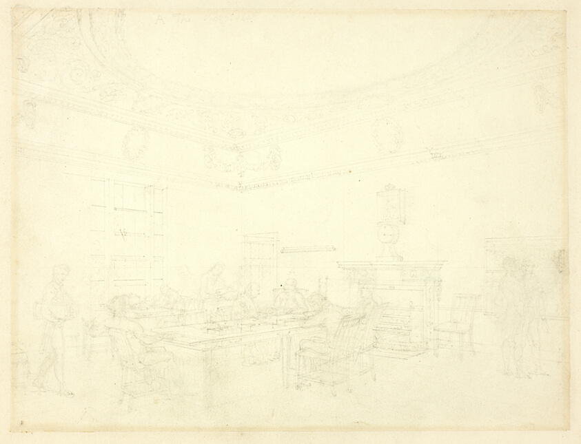 Study for Board of Trade, from Microcosm of London