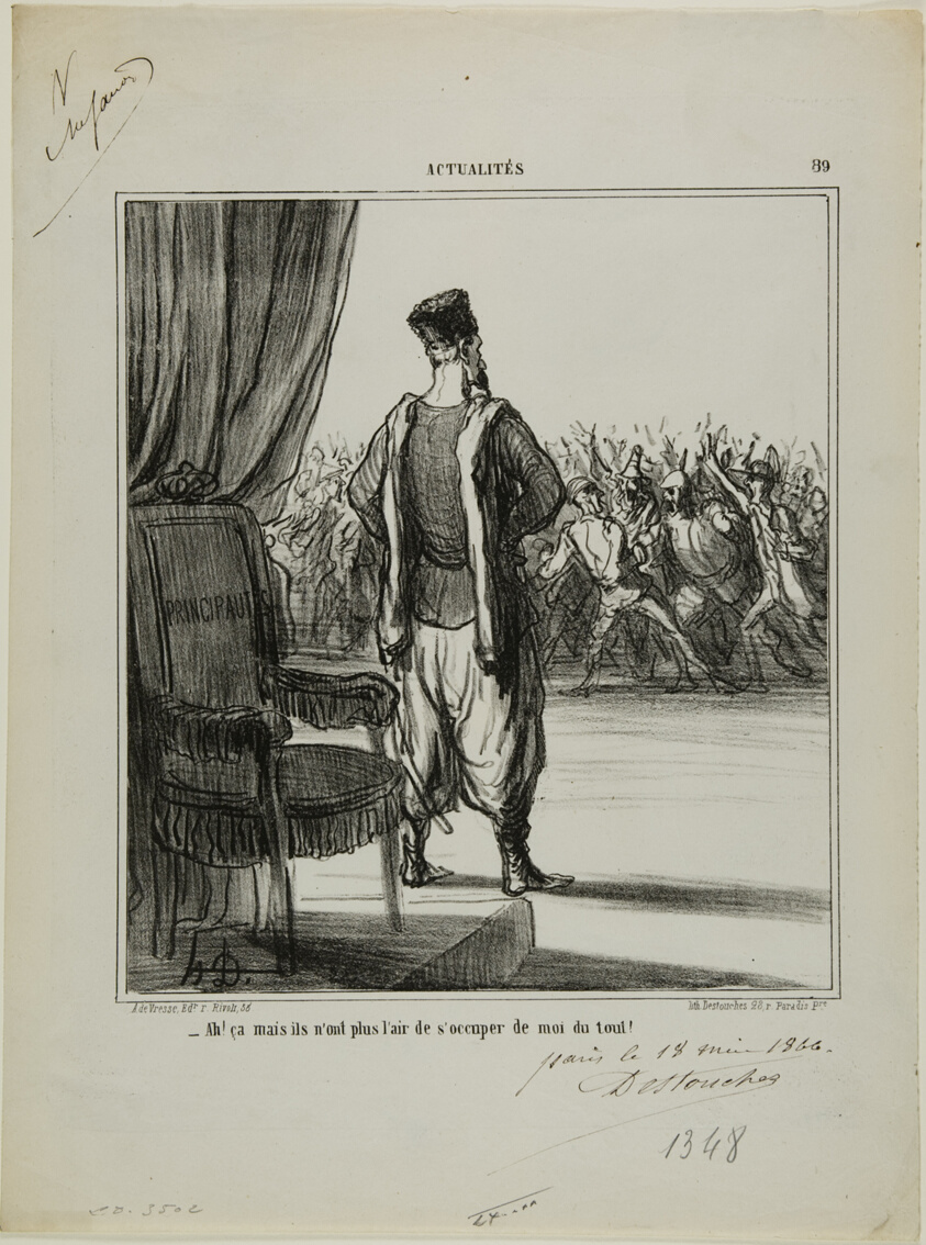 “What about that..., they don't seem to be interested in me any more,” plate 89 from Actualités