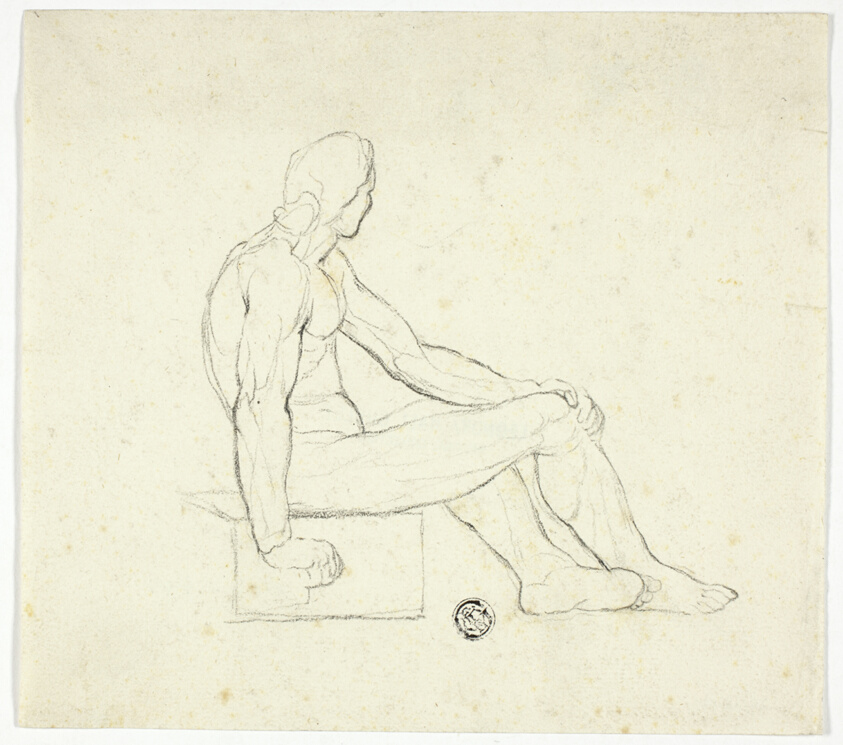 Seated Male Nude