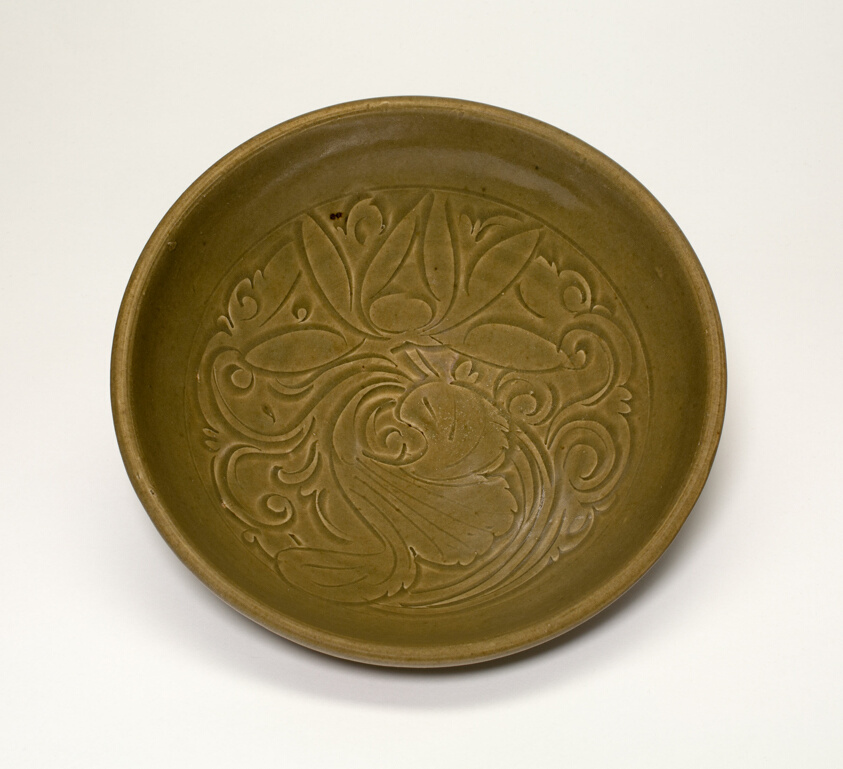 Bowl with Lotus Design