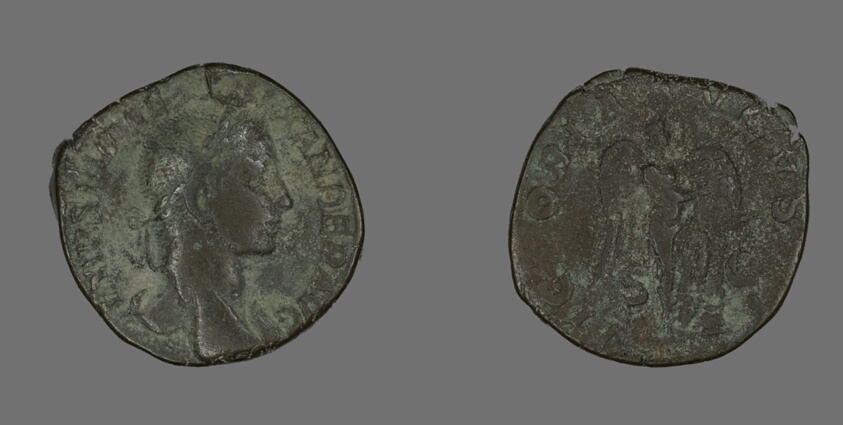 Sestertius (Coin) Portraying Emperor Severus Alexander