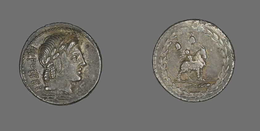 Denarius (Coin) Depicting the God Apollo