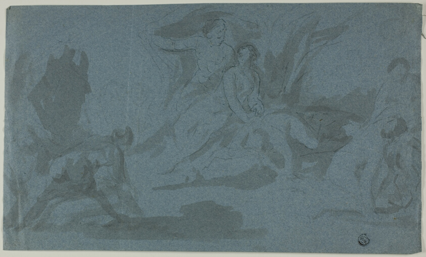 Mythological Scene with Woman Bathing