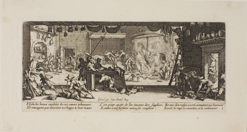 Plundering a Large Farmhouse, plate five from The Miseries of War