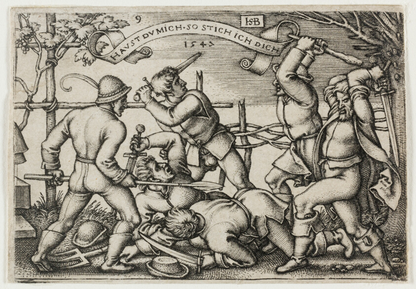 Peasants' Brawl, plate 9 from The Peasants' Feast or the Twelve Months