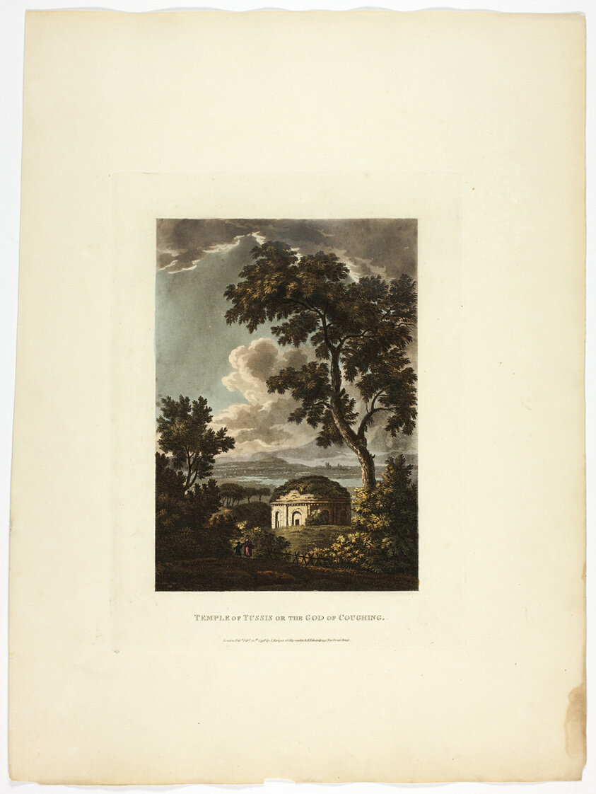 Temple of Tussis or the God of Coughing, plate twenty-nine from A Select Collection of Views and Ruins in Rome and its Vicinity