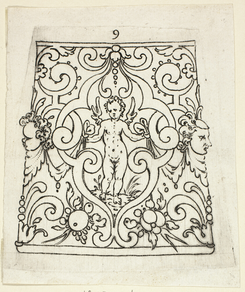 Plate 9, from XX Stuck zum (ornamental designs for goblets and beakers)
