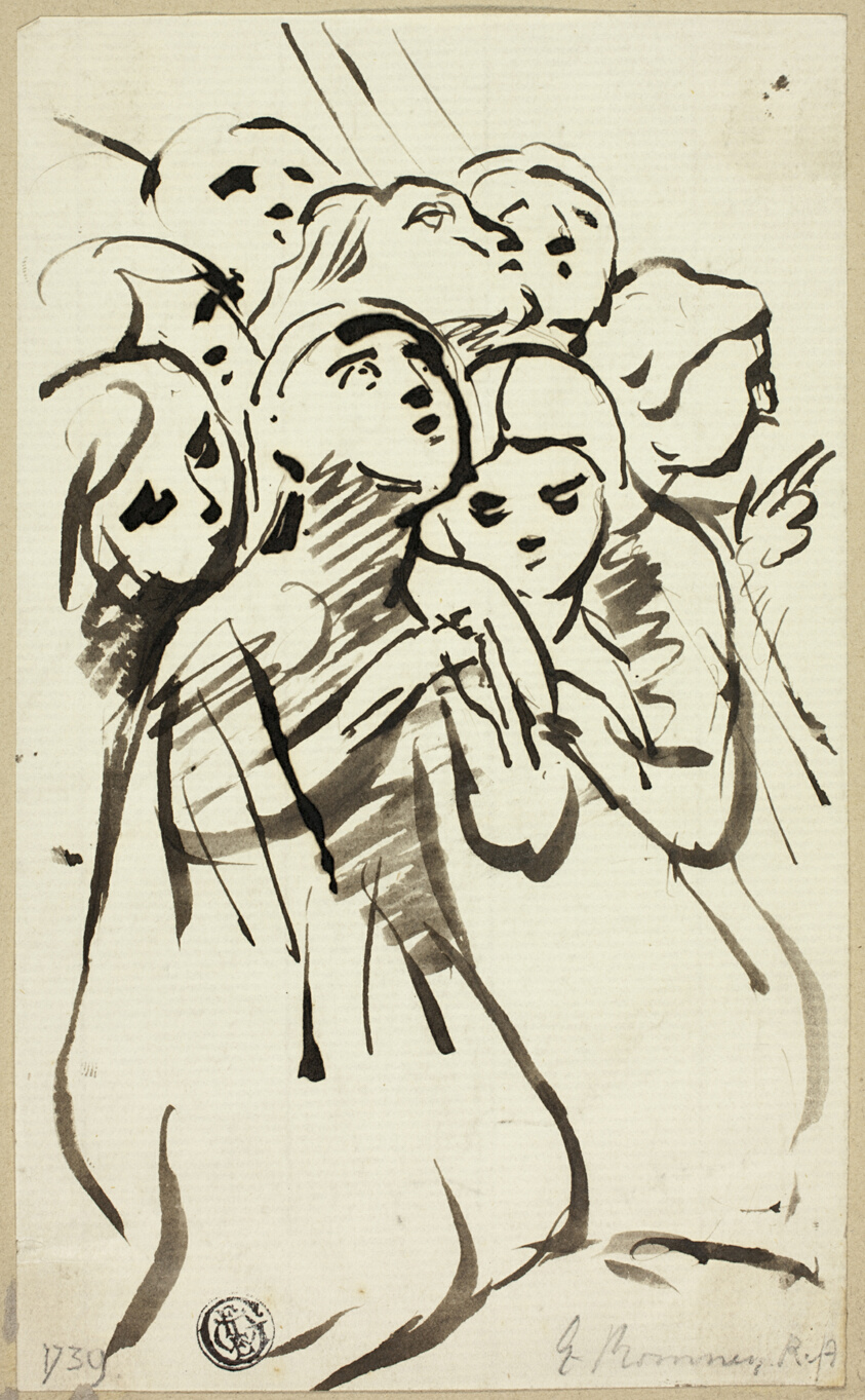 Kneeling Figures Huddled Together