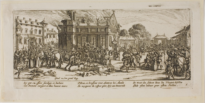 Destruction of a Convent, plate six from The Large Miseries of War
