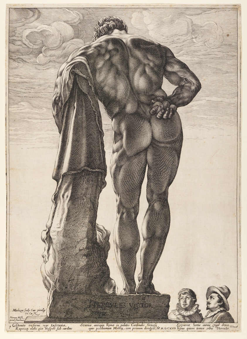 The Farnese Hercules, from Three Famous Antique Statues at Rome