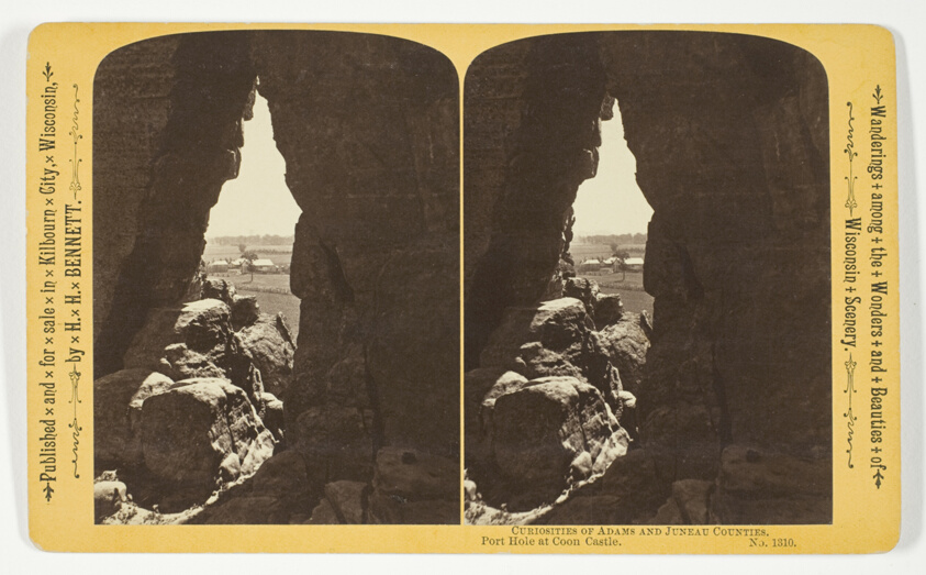 Port Hole at Coon Castle, No. 1310 from the series "Curiosities of Adams and Juneau Counties"
