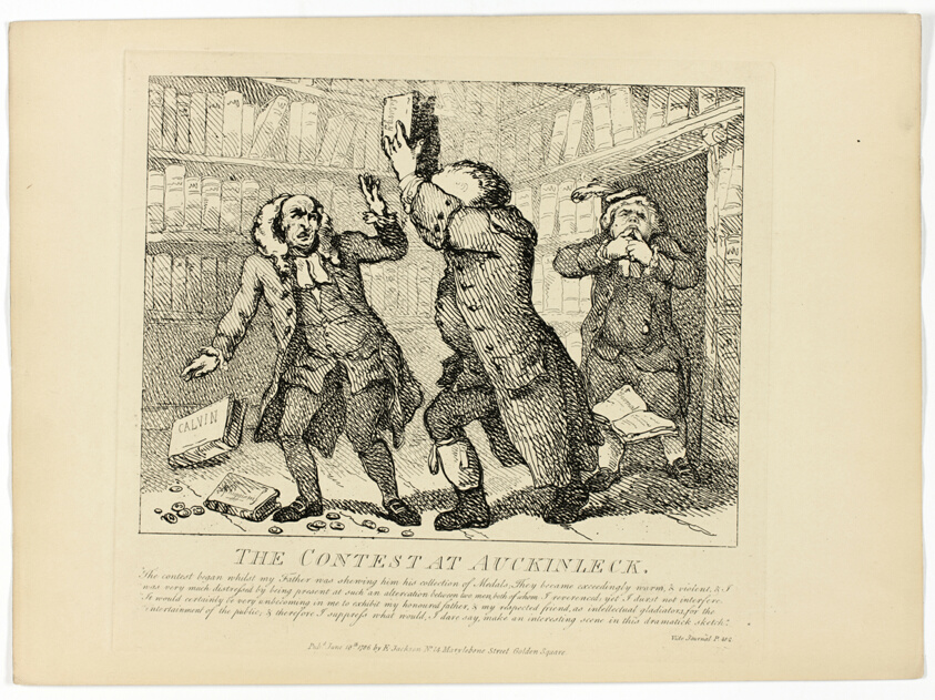The Contest at Auckinleck, from Boswell's Tour of the Hebrides
