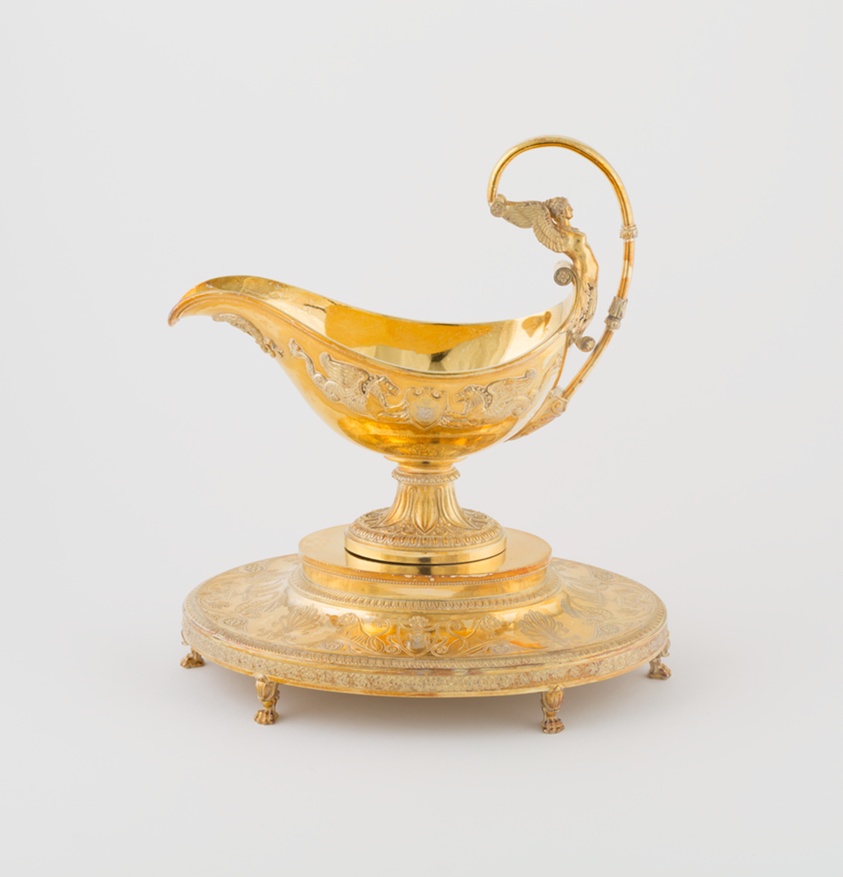 Sauceboat and Stand (one of a pair), from a Service Made for Pauline Bonaparte and Prince Camillo Borghese