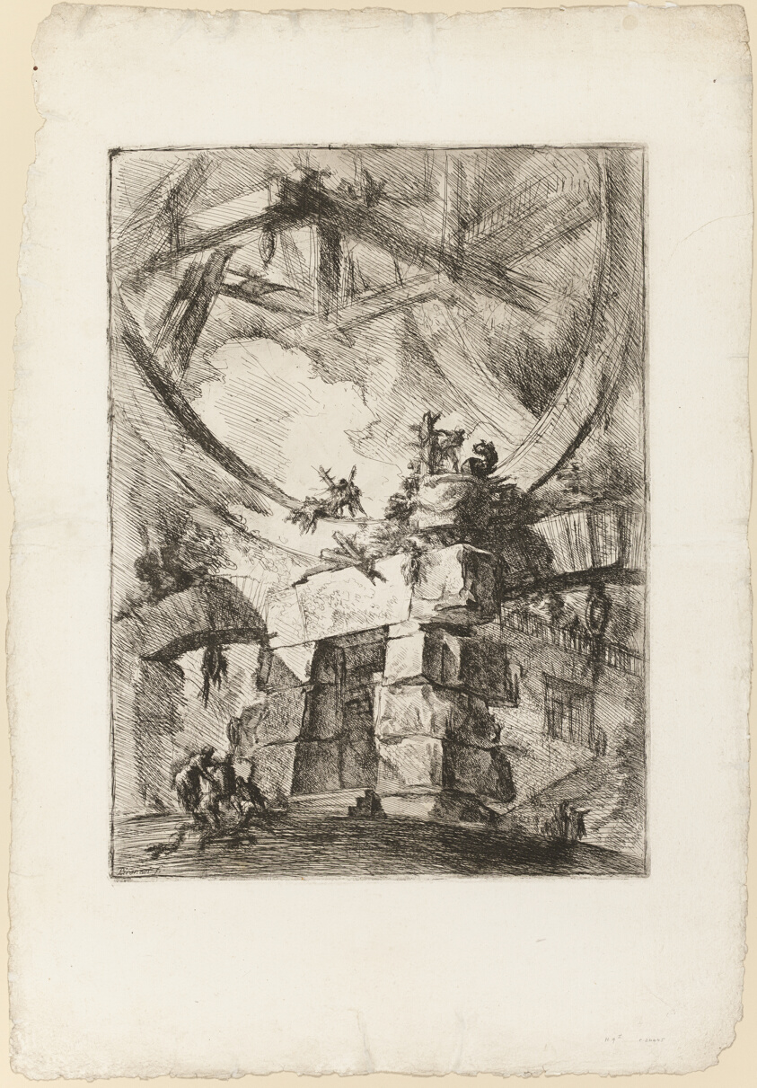 The Giant Wheel, plate 9 from Carceri d'invenzione (Imaginary Prisons)