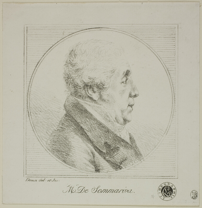 Profile Portrait of Monsieur de Sommariva