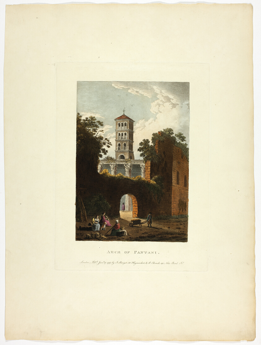 Arch of Pantani, plate thirty-seven from A Select Collection of Views and Ruins in Rome and its Vicinity