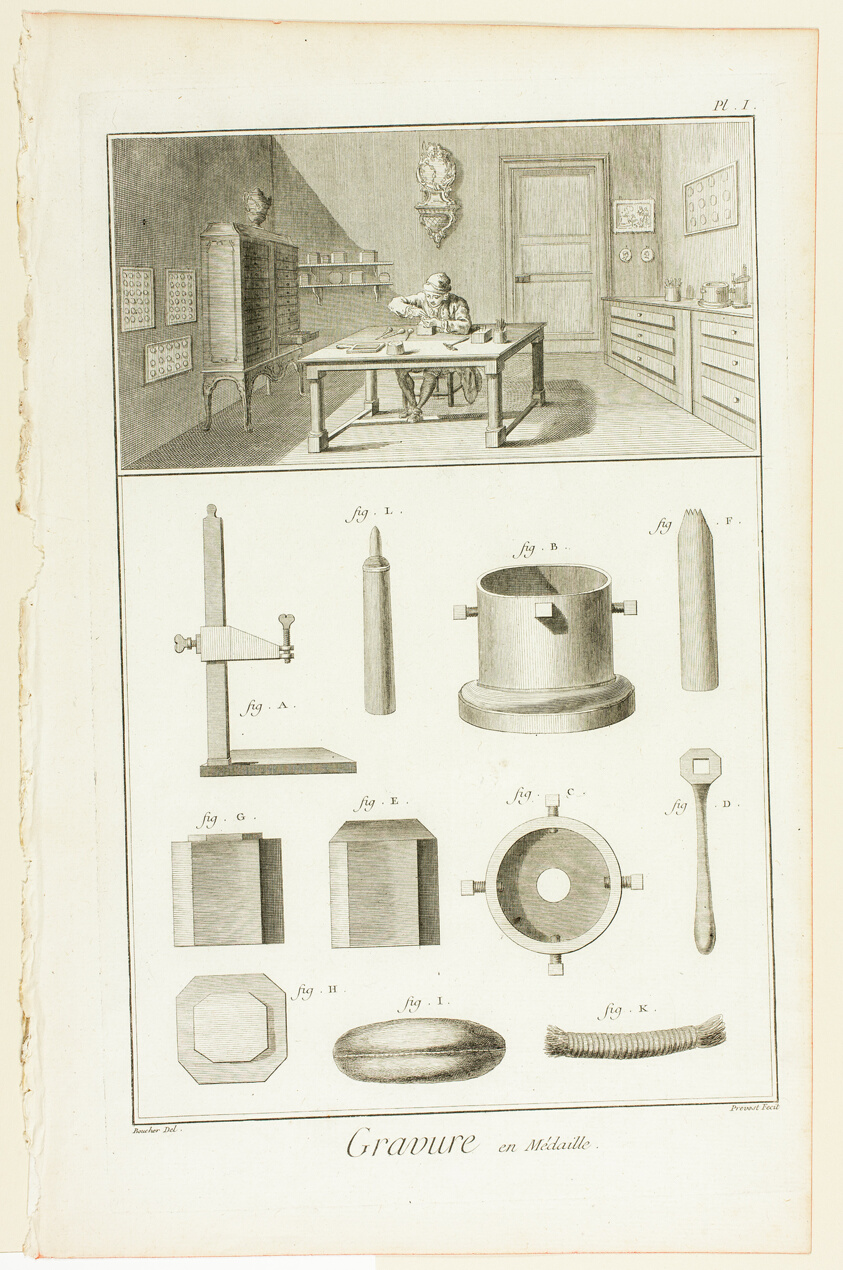 Medal Engraving, from Encyclopédie
