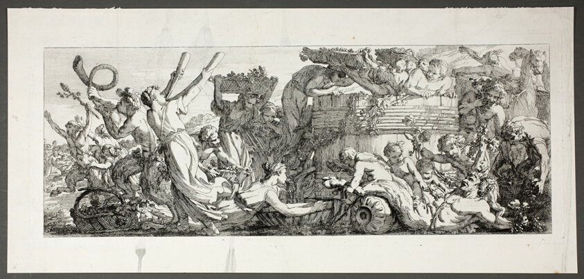 Arrival at the Grape Press, plate four of four from Le Travaux de la Vendange