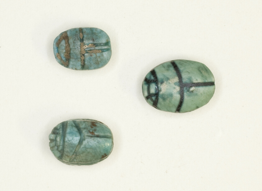 Scarabs with Inscriptions on Base