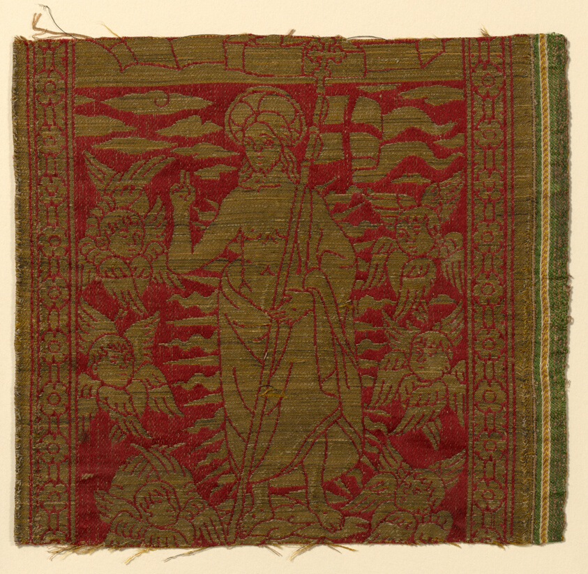 Fragment from an Orphrey Band Depicting the Resurrection