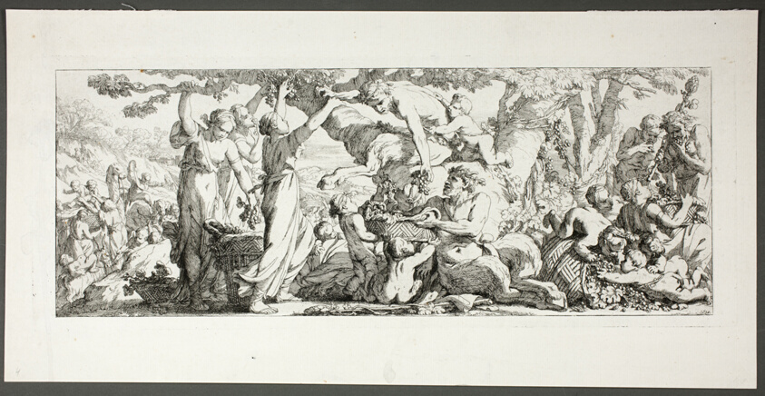 Harvest of Grapes, plate two of four from Le Travaux de la Vendange