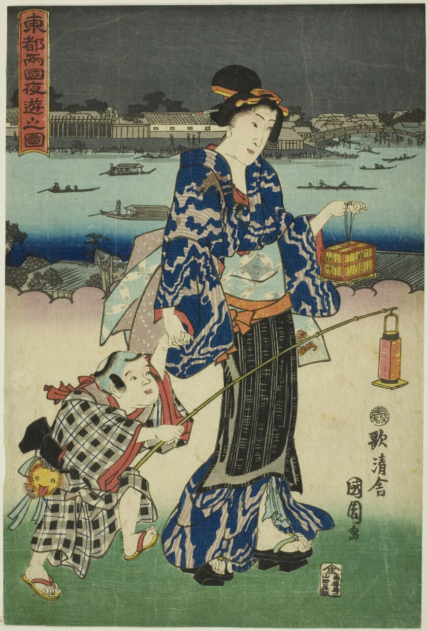 Evening Amusements at Ryogoku in the Eastern Capital (Toto Ryogoku yoasobi no zu)