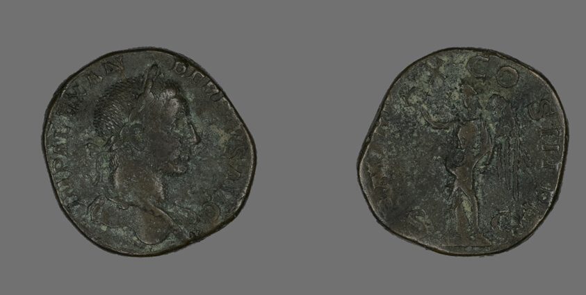 Sestertius (Coin) Portraying Emperor Severus Alexander