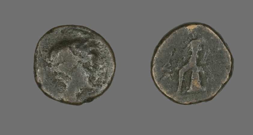Coin Depicting a Head