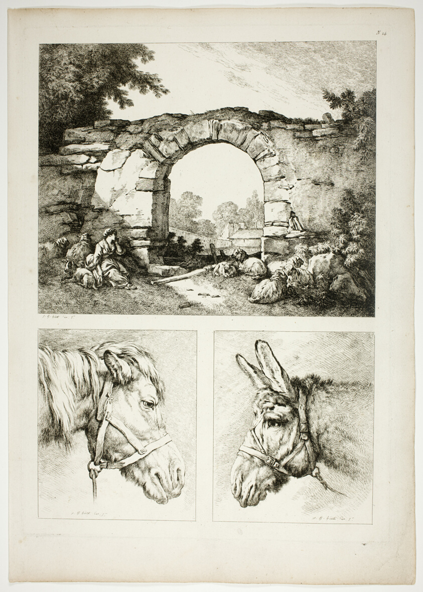 Plate Fourteen of 38 from Oeuvres de J. B. Huet