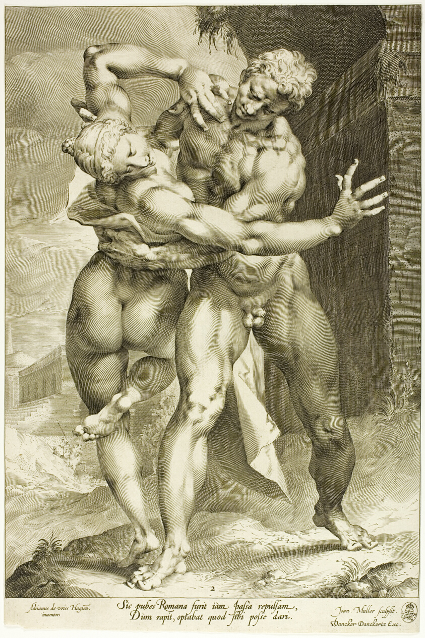 The Rape of a Sabine Woman, Frontal View