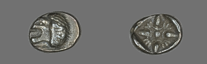 Diobol (Coin) Depicting a Lion