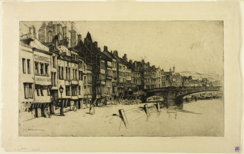 Dinant, plate nine from the Belgian Set
