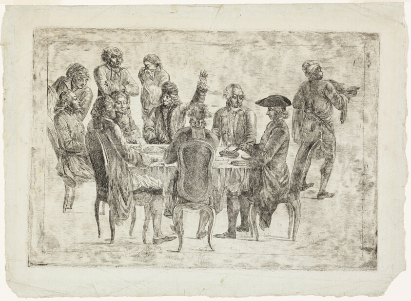 Le Déjeuner de Voltaire à Ferney ou Le Souper des Philosophes (The Lunch of Voltaire in Ferney or the Soup of Philsophers)