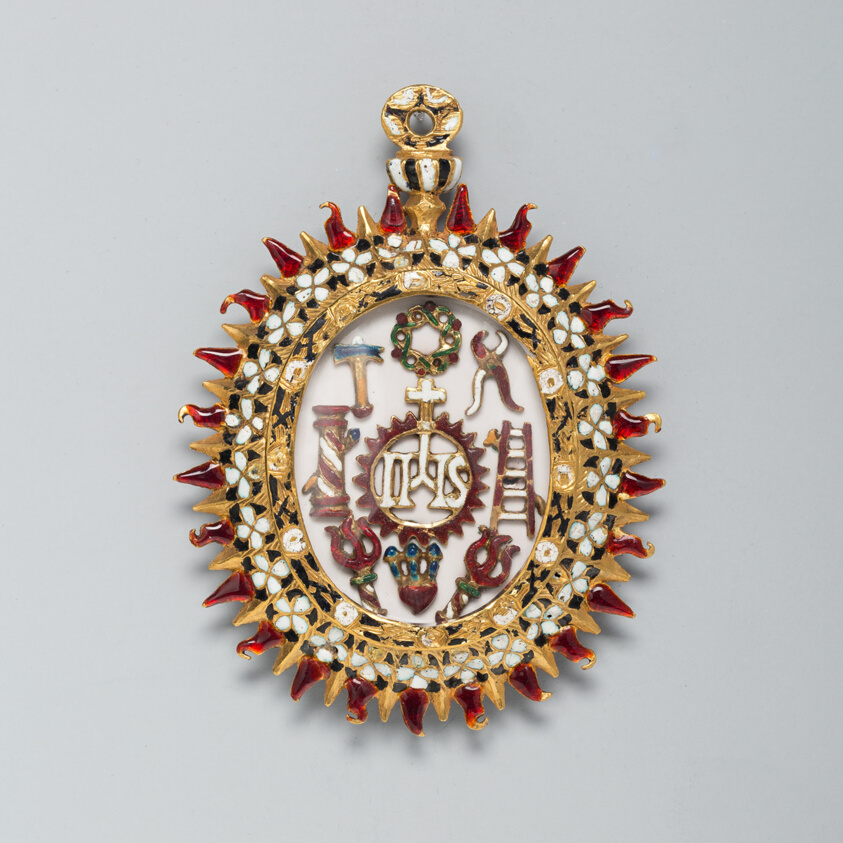 Double-Sided Pendant with Symbols of Christ and the Passion and Christ Among the Doctors