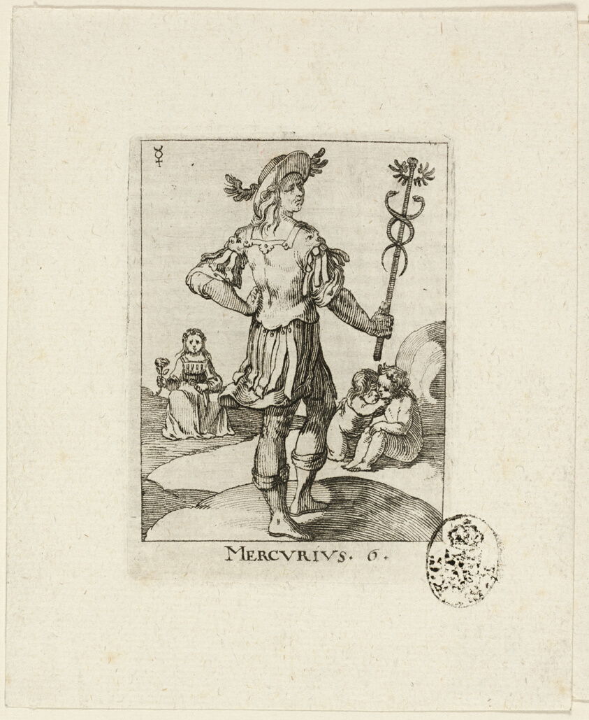 Mercurius, plate six from Der VII Planeten