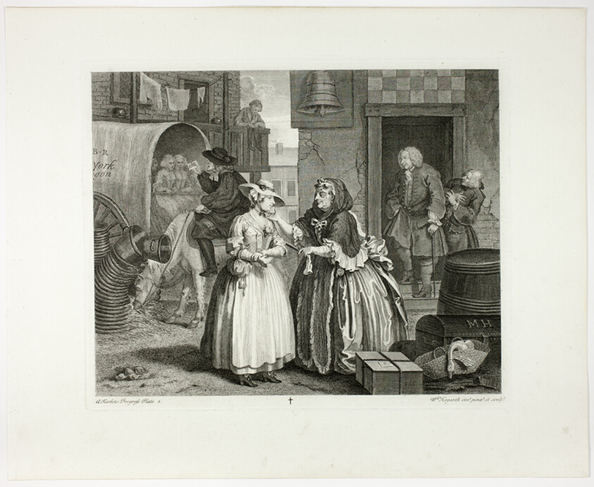 Plate one, from A Harlot's Progress