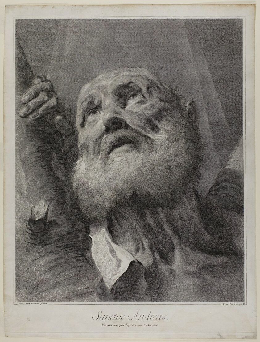 Saint Andrew, from The Holy Family and the Twelve Apostles